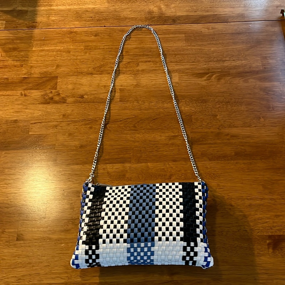 Skinny Dip Purse London Shoulder Bag Rare Woven Vinyl